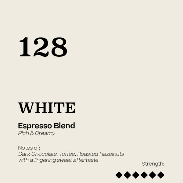 <h6>WHITE - Espresso Blend</h6>